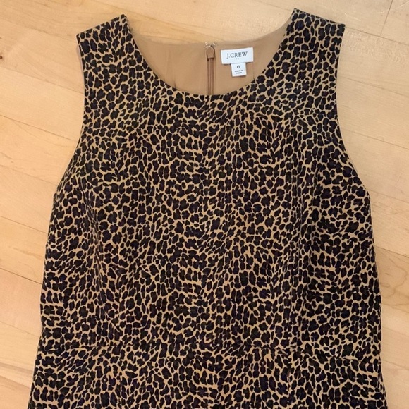 J. Crew Leopard Seeveless Sheath Dress - Picture 4 of 7